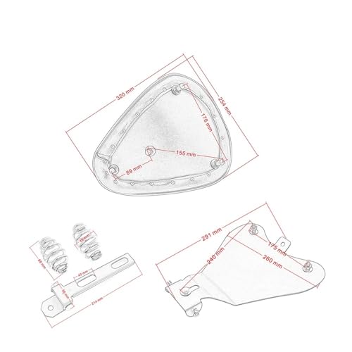 Selle Solo Moto Style Épuré pour Virées en Bobber et Balades Custom - 6