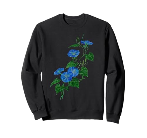 Style victorien Morning Glory Vigne de fleurs sauvages Sweatshirt