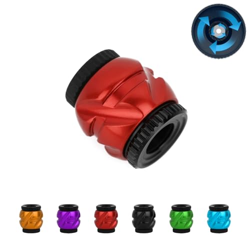 Compound Bow Archery Peep Sight - Supports Stepless Adjustment. Adjustable Peep Sight for Archery, Adjustment Dual Degree 37°or 45° Inner Diameter (Hunting 3/32~5/32, Red)