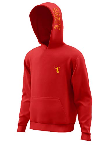 Daxton Youth Unisex Skateboarder Design Hoodie Mid-weight Fleece Sweatshirt