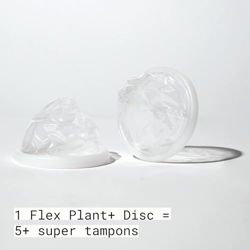 Image of Flex Plant Plus Disc | Plant-Based Disposable Period Discs | Tampon and Cup Alternative | Capacity of 5 Super Tampons | Menstrual Disc Made with Medical-Grade Plant Polymers | 24 Count (2)
