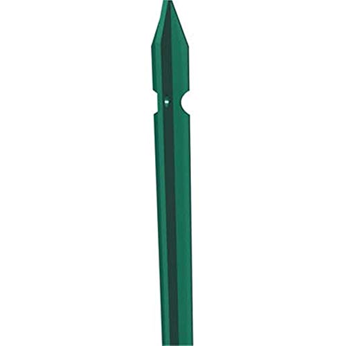 VIRIDEX Lot de 10 poteaux/poteaux pour clôture galvanisé pré-verni plastifié vert section 30 x 30 x 3 cm H 200 cm