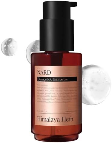 NARD RX Hair Serum 2.36 oz - Silky, and Smoothness (Containing Amino Acids, Protein, Keratin, Silk, 11 Peptides, Vitamin E, and 6 Oils) Leave in Conditioner - For Damaged Hair