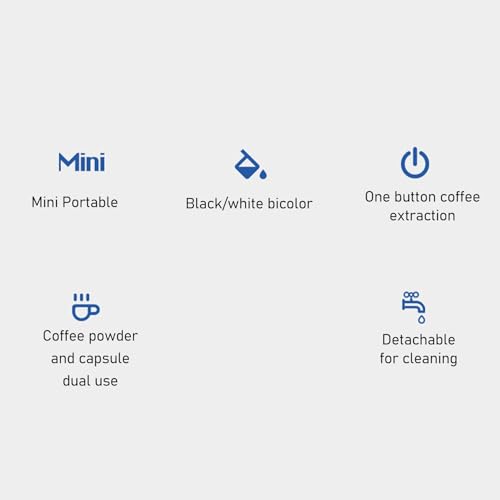 Cafetera portátil recargable 160 mL para camping miniatura 4