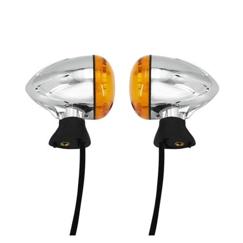 Boîtier de clignotant moto LED ambre en métal durable - 5