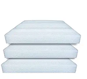 STYLELABS EP EPE Foam Sheet 30 MM Thickness Small, Medium & Large Size In White Color (12x12 Inch, Set of 3 Sheets)