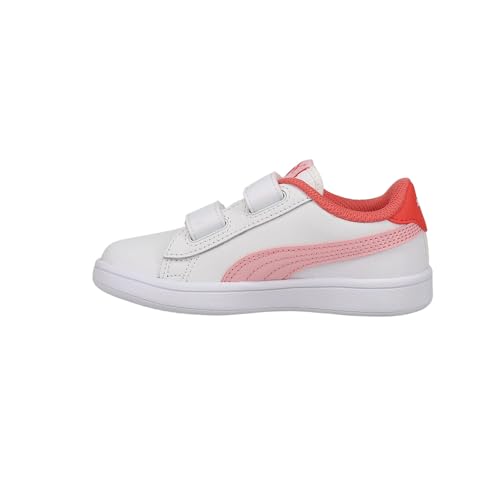 PUMA Kids Girls Smash V2 L V Slip On Sneakers Shoes Casual - Pink, White3