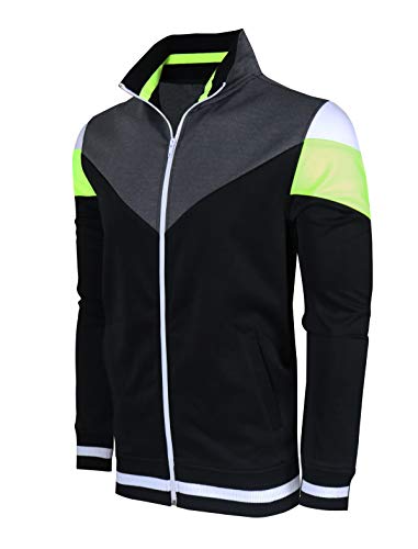 Image of SCREENSHOT-TRACK JACKET Mens Urban Hip Hop Premium Track Jacket - Slim Fit Side Taping Sportswear Urbanwear Streetwear Top