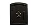 QualArc MAN-1402BZ Manchester Column Mount Mailbox with Decorative Fleur De Lis Door in Bronze