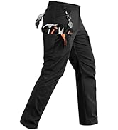TACVASEN Mens Hiking Pants Waterproof Ripstop Lightweight Breathable Stretch Work Tactical Outdoo...