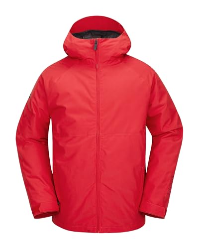 Volcom Men's 2836 Insulated Snowboard Jacket, Crimson S5