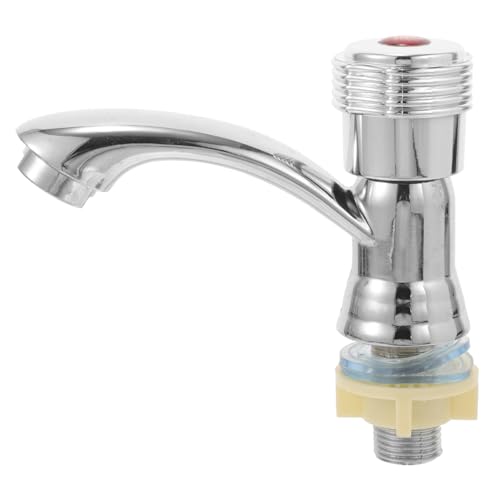 DIYEAH Grifo De Lavabo Monomando Grifo De Agua Fría Para Lavabo Resistente Al Desgaste Instalación Para Cocina y Baños Domésticos