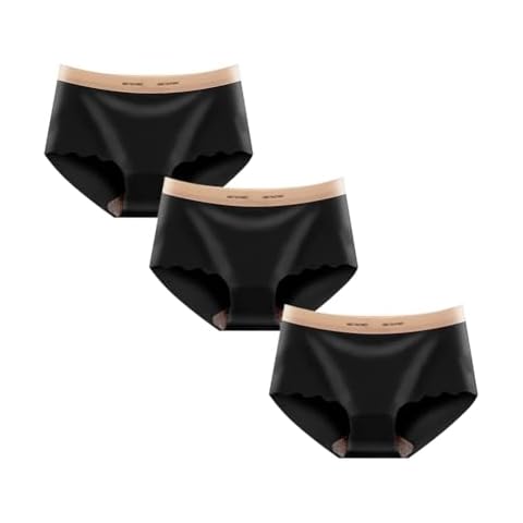 Ningsige Seamless Underwear for Women Soft No Show Panties Soft Low Rise Brief Underwear 3 Pack Cover