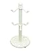 KitchenCraft Traditioneller Tassenbaum, Gusseisen, Weiß, für 6 Tassen, 30 cm x 13 cm x13 cm
