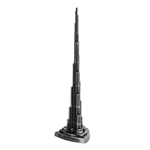 Socobeta Burj Khalifa tornprydnad metallfigur Dubai torn modell legering modell för konst hantverk dekor kontor