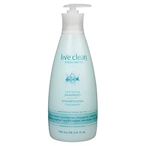 Live Clean Shampoo, Hydrating Fresh Water, 750 mL