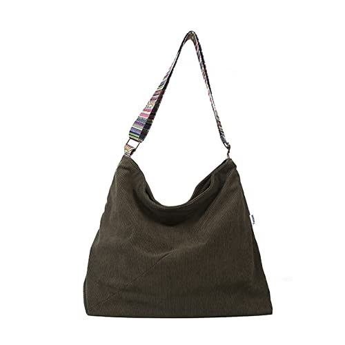 Image of JARKJARD Women Corduroy Tote Bag Large Shoulder Hobo Bag for Women Boho Casual Handbag Purse
