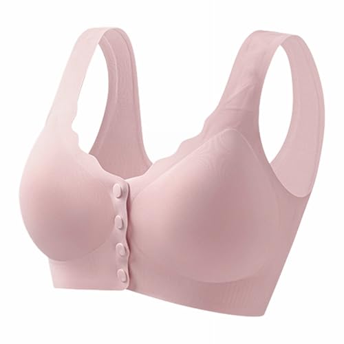 Uwdiohq Sujetador Moldeador para Mujer Interior Femenina Moderna E Informal Mayores, Cómoda Y Agradable La Guarda Sujetadores (Pink, XXXL) Sin Espalda Brasier Varillas Sostenes De Aros Tallas