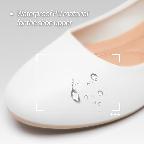 Image of Women's Ballet Flats Shoes Comfortable PU Leather Dress Slip on Shoes Teacher Business Casual