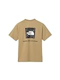 THE NORTH FACE(ザノースフェイス) 半袖 カットソー Tシャツ S/S Back Square Traverse Logo Tee クラシックカーキ M