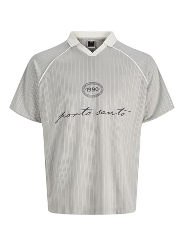 Polo de football Jack & Jones Jcoeterna avec col ouvert fluide et manches courtes
