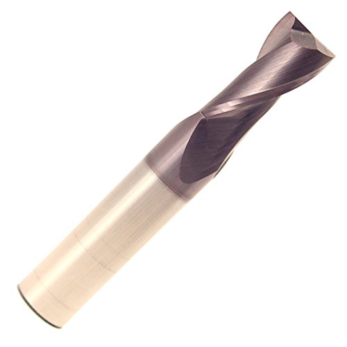 Image of Drill America CBD 2.00mm Carbide End Mill 2 Flute 6.30mm Flute Length 38.00mm Overall Length TIALN Single End Square