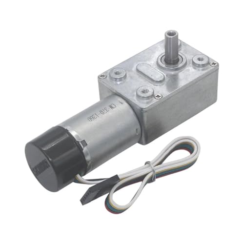 Moteur à engrenage vis sans fin JGY-370B DC 12V 23rpm avec encodeur