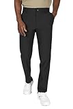 Soojun Herren-Golfhose, Stretchhose, leicht, schnell trocknend, Tech-Hose, Business, Freizeithose, Schwarz, 38W / 30L