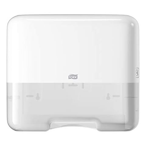 Tork Mini Spender für Zickzack und Lagenfalz Papierhandtücher 553100, Elevation Design - Kompakter H3 Handtuchspender für Falthandtücher zur Einzelblattentnahme, weiß Cover