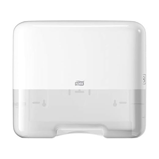 Tork Mini Spender für Zickzack und Lagenfalz Papierhandtücher 553100, Elevation Design - Kompakter H3 Handtuchspender für Falthandtücher zur Einzelblattentnahme, weiß