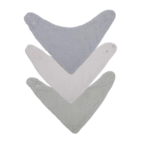 Vaguelly 3 Piezas Babero Turbante Bebé Babero De Saliva De Bebé Baberos Para Niñas Babero Babero Baberos De Alimentación De Bebés Baberos Para Bebés Para Alimentarse Baberos De Niña Gasa
