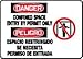 DANGER Confined Space Entry By Permit Only (w/graphic) (Bilingual) 10" x 14" Plastic Sign