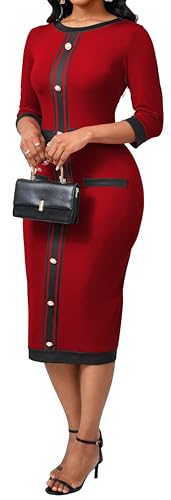 Image of CuteCherry Women Sexy Dress Bodycon Work Dress Elegant Pencil Dress