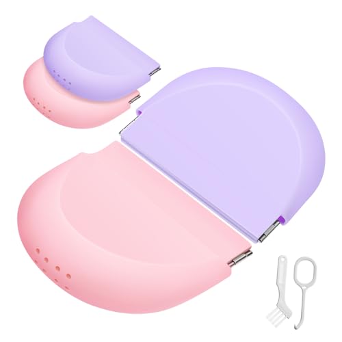 minkissy 4個ポータブル シリコン保持器ケース スリムデザイン 色 清掃と収