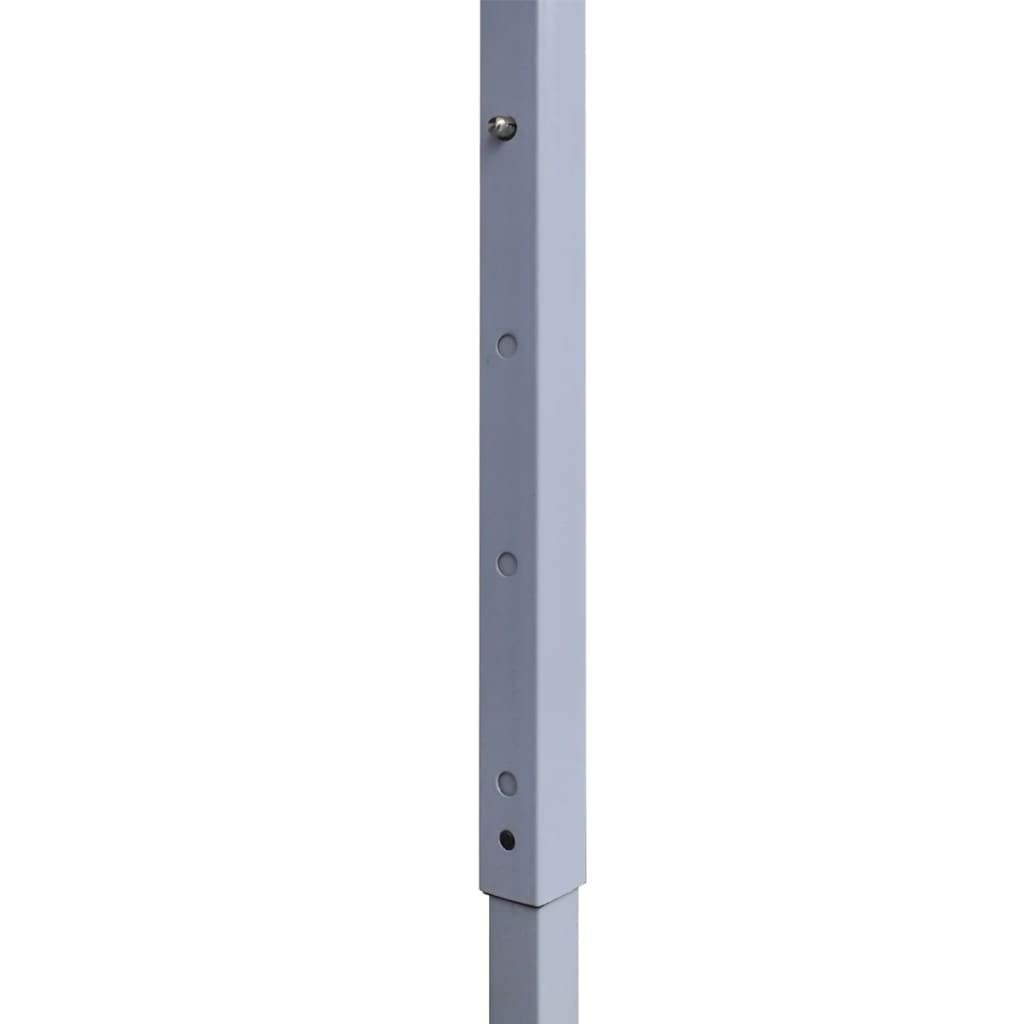 Gazebo Pieghevole Professionale,gazebo terrazzo esterno gazebo campeggio Robusto e durevole per spiagge, barbecue, campeggio, feste 2 Pareti 3x3m Acciaio Bianco