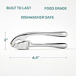 Garlic Press, Premium Rust Proof Kitchen Garlic Mincer Crusher Squeezer with Ergonomic handle, Ginger Crusher with Good Grip, Easy to Clean, Dishwasher Safe - Image 3