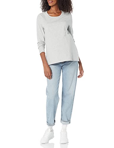 Amazon Essentials Camiseta de Lactancia Mujer, Gris Claro Mezcla, M