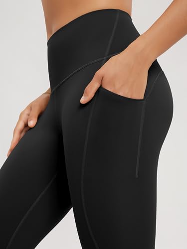 ODODOS 2-Pack 7/8 High Waist Workout Leggings with Pockets for Women, 25"/ 28" Tummy Control Athletic Yoga Pants4