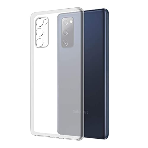 Image of NISHTECH for Samsung Galaxy S20FE Premium Transparent Hybrid Soft Slim Dust Proof Back Case Cover Silicone with Camera Protection