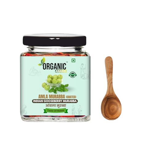 Image of Organic Anand Homemade Amla Murabba, Traditional Indian Gooseberry Murabba, Vitamin C Rich Digestive Treat, Healthy & Natural Sweet Snack, Immunity Booster, Delicious Taste (250gm)