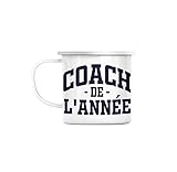 Mug émaillé métal. Diamètre : 8,6 cm. Hauteur : 8,8 cm. Impression par sublimation HD