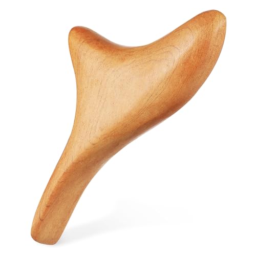 HAPINARY Thai Wood Massager Board Gua Sha Tool Wooden Foot Massager Muscle Scraping Tool for Spa and Body Relaxation Pain Relief