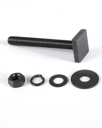 T Slot Bolts for Roof Rack Cross Bars, Platform, Cargo Basket, Stainless Square T Track Bolt Adapter to Secure Bike/Ski/Kayak Rack, Solar Panel, Awning, 4mm Thick - Thumbnail 5