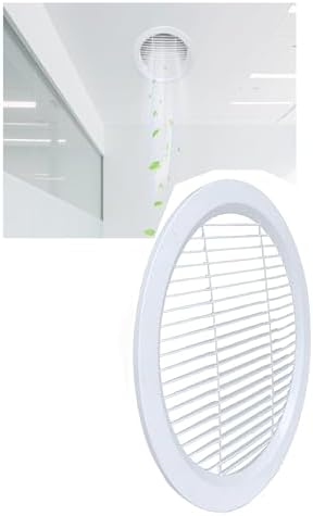 Adjustable Plastic Louvered Vent Cover for Central Air Conditioning, 15cm (5.9") Ceiling & Wall Air Outlet Grilles, Durable HVAC Air Vent Accessory