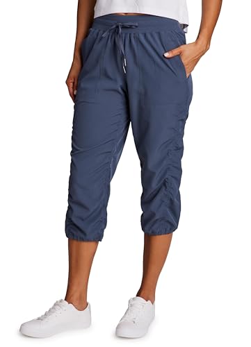 Image of RBX Active Capri Pants for Women Joggers Stretch Lightweight Women's Casual Pant Capri with Drawstring