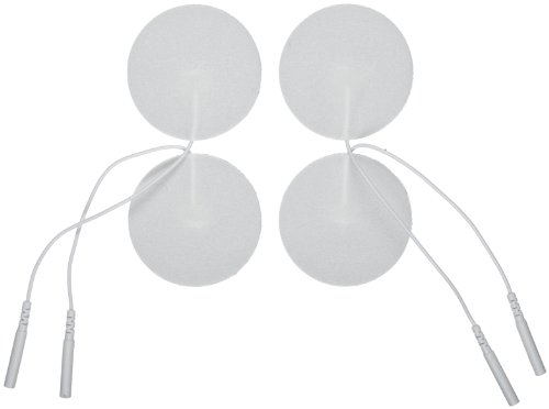 3B Scientific W63200 Round Comfort-Stim Elite White Foam Electrodes, 2