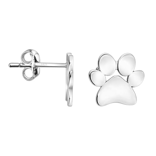 SOFIA MILANI - Solid 925 Sterling Silver Earrings for Women - Paw Stud Earring - 21072