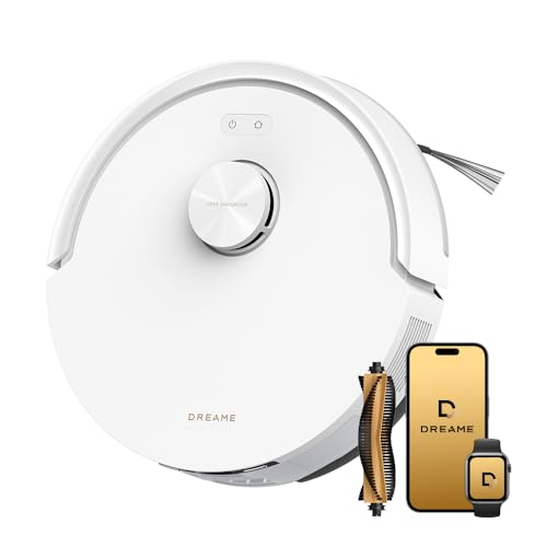 Image of dreame F20 Eco Robot Vacuum and Mop 2-in-1, 18,000Pa Suction, Upgraded from F10,Obstacle Avoidance, Mopping, Dual Anti-Tangle System, Smart LiDAR Navigation, App & Voice Control, White