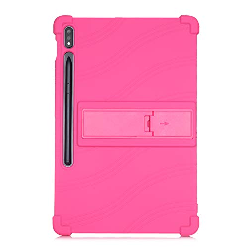 Grenerics MOOPW Hüllen für Samsung Galaxy Tab S7 11 Zoll (T870 / T875) 2020 Tablet - Weich Silikon mit Stand Funktion Stoßfest Kid Friendly Gummi Schale Schützend Cover