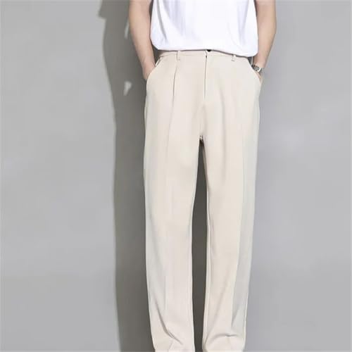 Men's Ice Silk Casual Straight Outdoor Simple Pants Summer Ultra Thin Loose Straight Section Drape3